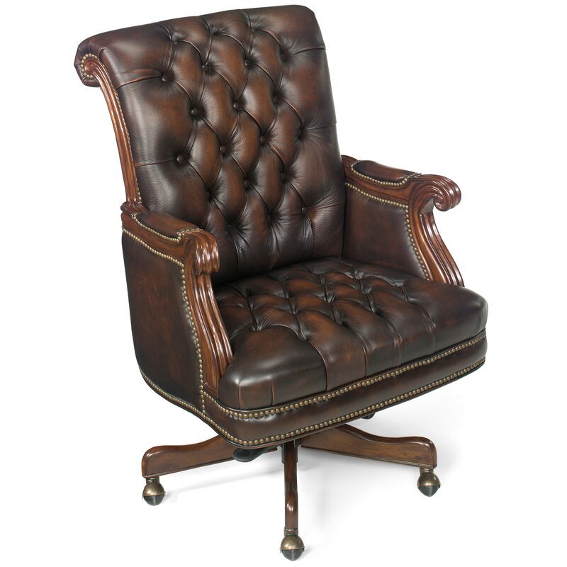 Hooker Furniture Genuine Leather Executive Chair & Reviews | Perigold